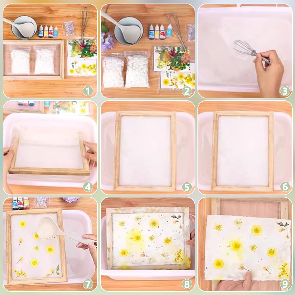 UNICRAFTALE 12 STK Holz Schöpfrahmen 12.5x18cm Papierherstellung Form Rahmen Sieb Für Schulprojekte Basteln Mit Pressblumen Handwerk DIY Kreatives Papierschöpfen