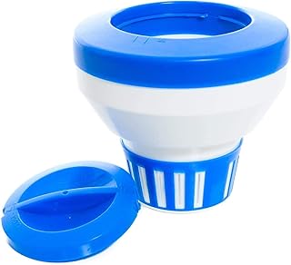 Pool Chemical Dispenser,Strong Floating Pool Chlorine Dispenser,Fits 3" Chlorine Tablets, 15 Flow Vents Release Adjustable for Indoor & Outdoor Swimming Pool Hot Tub SPA