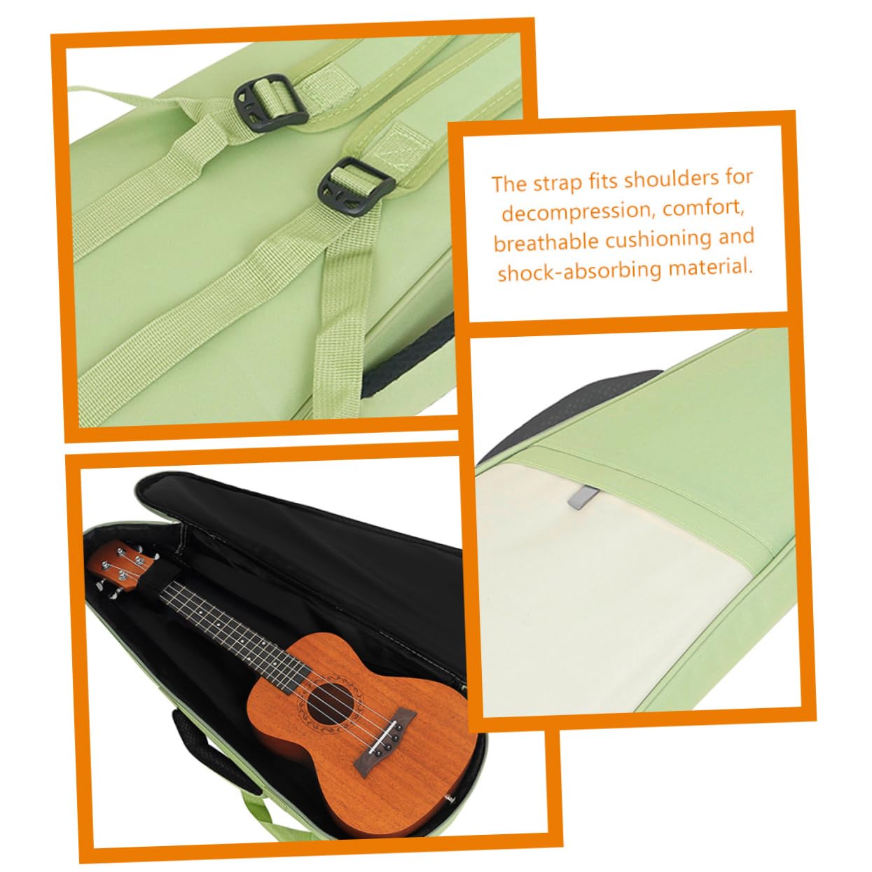 TOYANDONA Tasche Für Ukulele Tragetasche Aus Passend Für -ukulelen Robust Und Reißfest Für Auftritte Proben Und Reisen