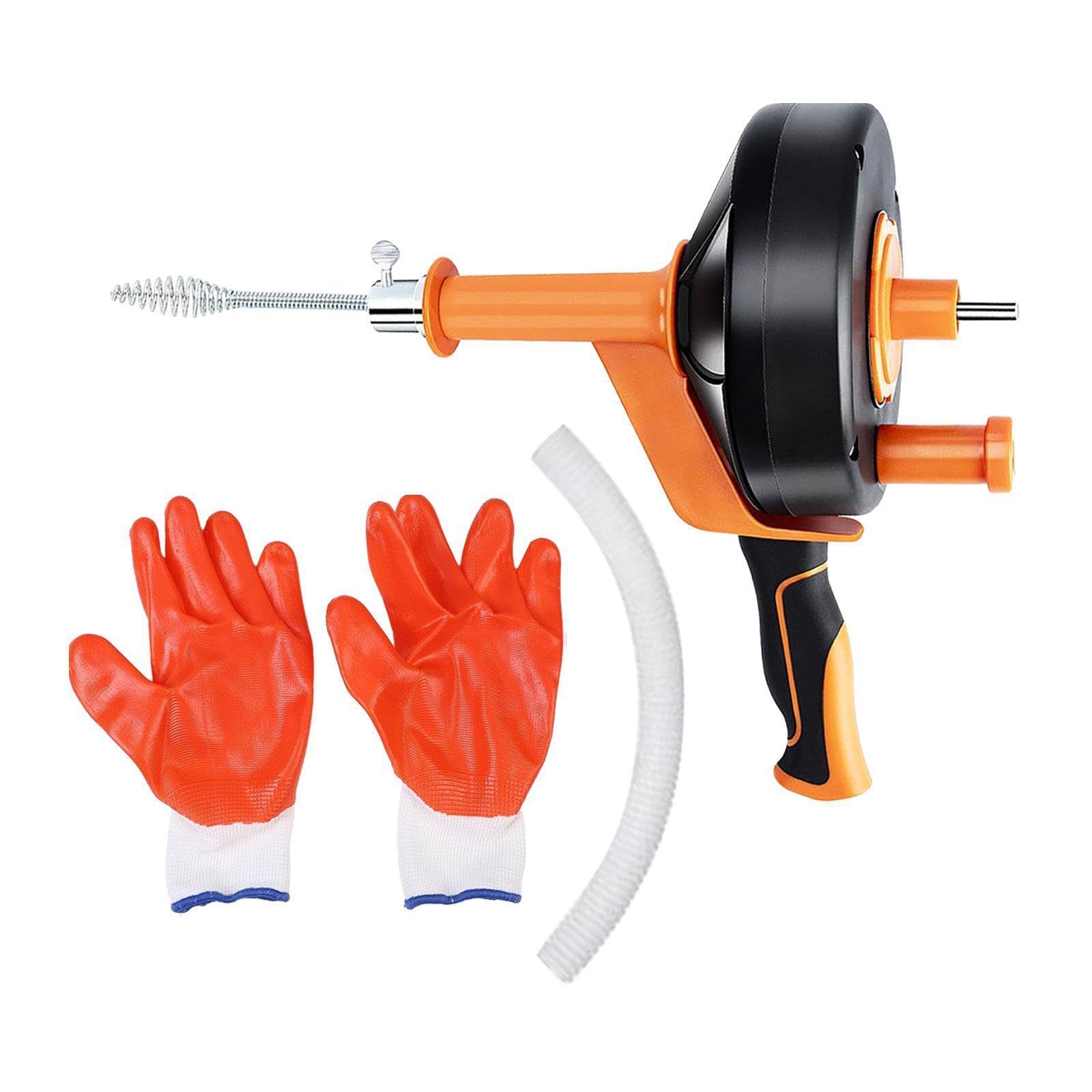 Qlecxzi Powerful Drain Auger Drain Clog Remover Tool Sink Snake Cleaner Essential Solution For Clogged Pipe Troubles Spring Pipe Dredging Tool For Kitchen Tub Toilet