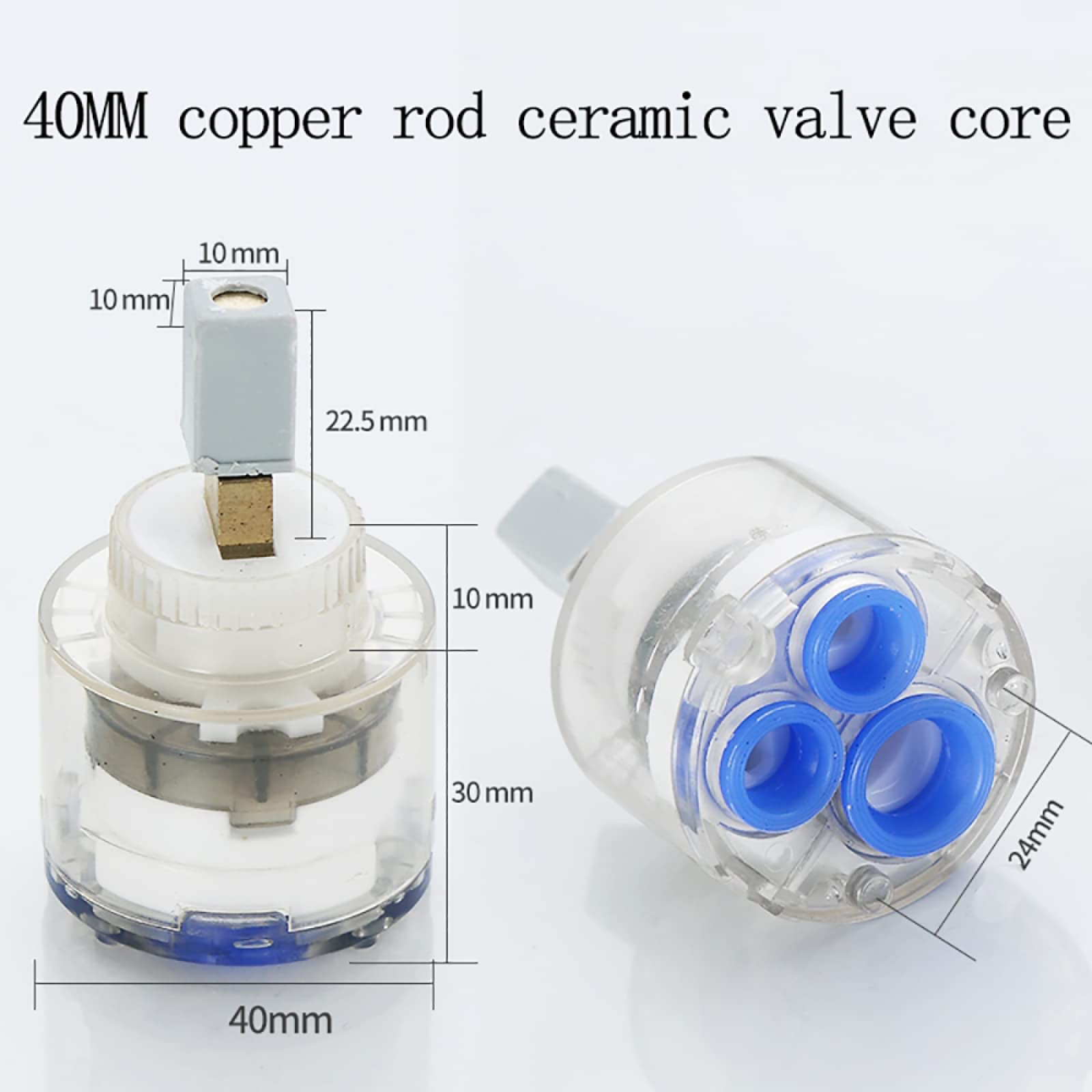 Cartuchos cerámicos para grifos， Cartuchos de 40MMTap 35/40mm, Cartuchos de cerámica, válvula de Cartucho de Disco de cerámica for Grifo Monomando ((40mm)