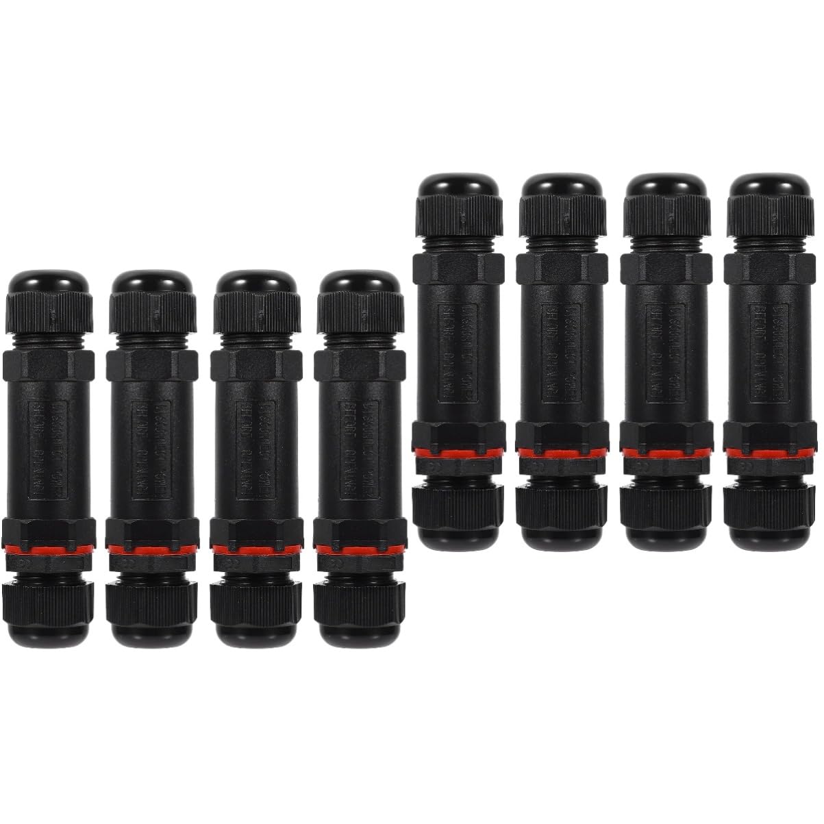 8pièces Connecteur Électrique Étanche Broches Pour Led Adaptateur Pour Câblage Extérieur Et Intérieur