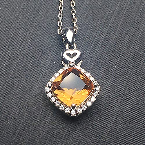 Pendentif zultanite changement couleur argent 925 coussin 8 mm