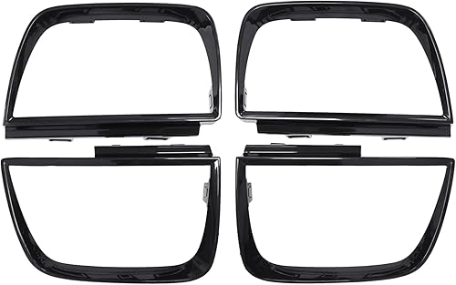NewYall Cubierta de bisel de luz trasera de repuesto negra para Chevrolet Camaro 2010-2013 92199773 92199774 92212647 92212648 GM2803101 GM2804106