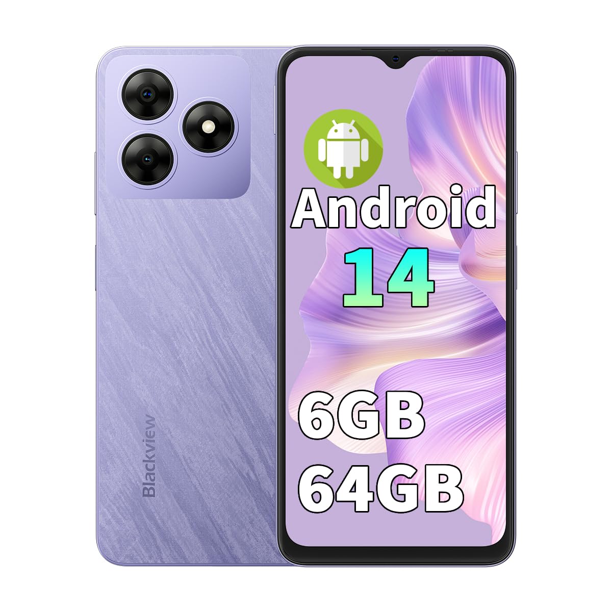 Amazon | Blackview WAVE8C スマホ 本体 SIMフリー 6GB+64GB 2TB拡張 