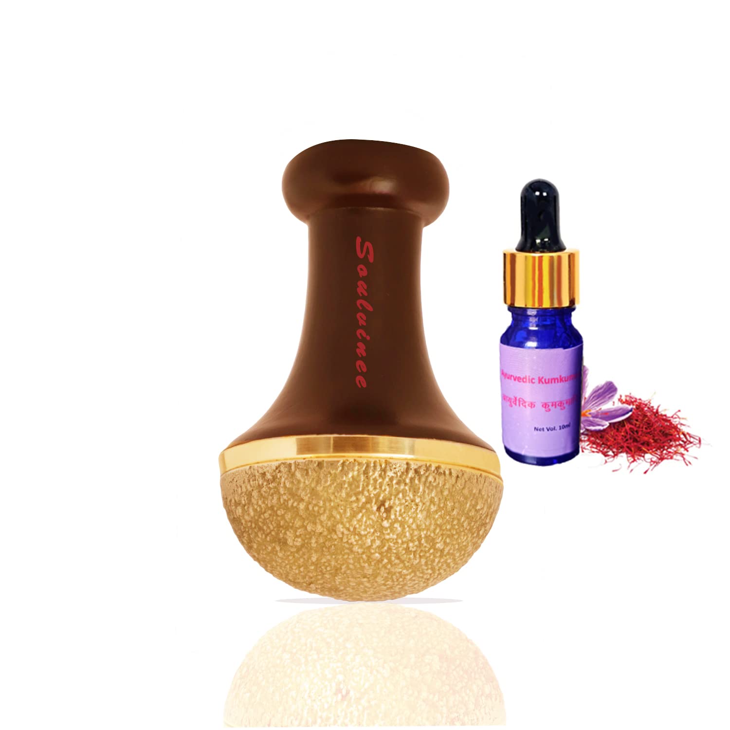 Soulvinee Kansa Natural Vatki with wooden handle Ayurvedic Detox Foot Massager Relaxation and Deep Cleaning Ancient Indian Technique Ayurvedic Kansa Vatki Foot Massage with KumKumadi Oil pc 1 (B0BZ887WG4) Amazon Price History, Amazon Price Tracker