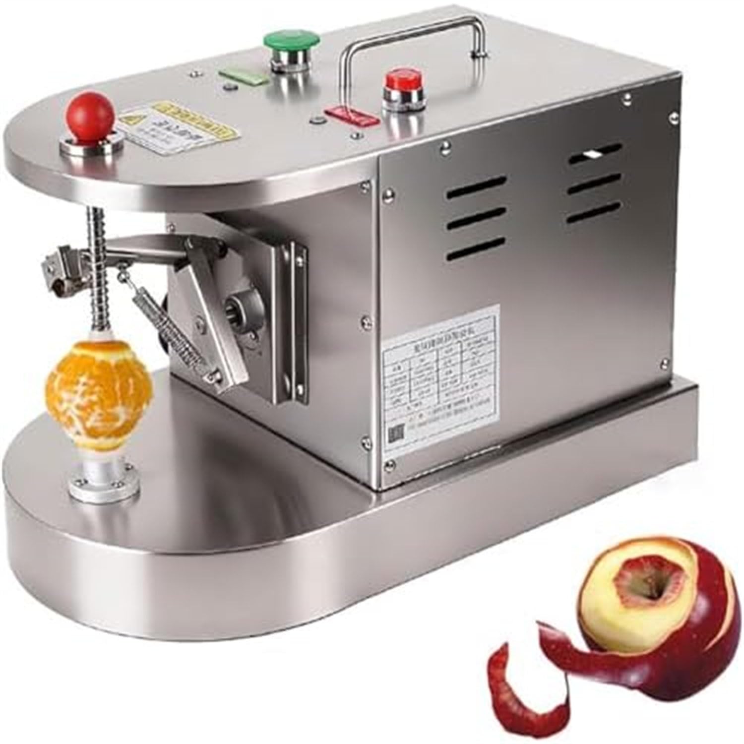 Elektryczna obieraczka do warzyw i owoców, automatyczna obieraczka do cytrusów, brzoskwini, kiwi i mango, z regulacją wysokości, idealna do użytku komercyjnego i domowego