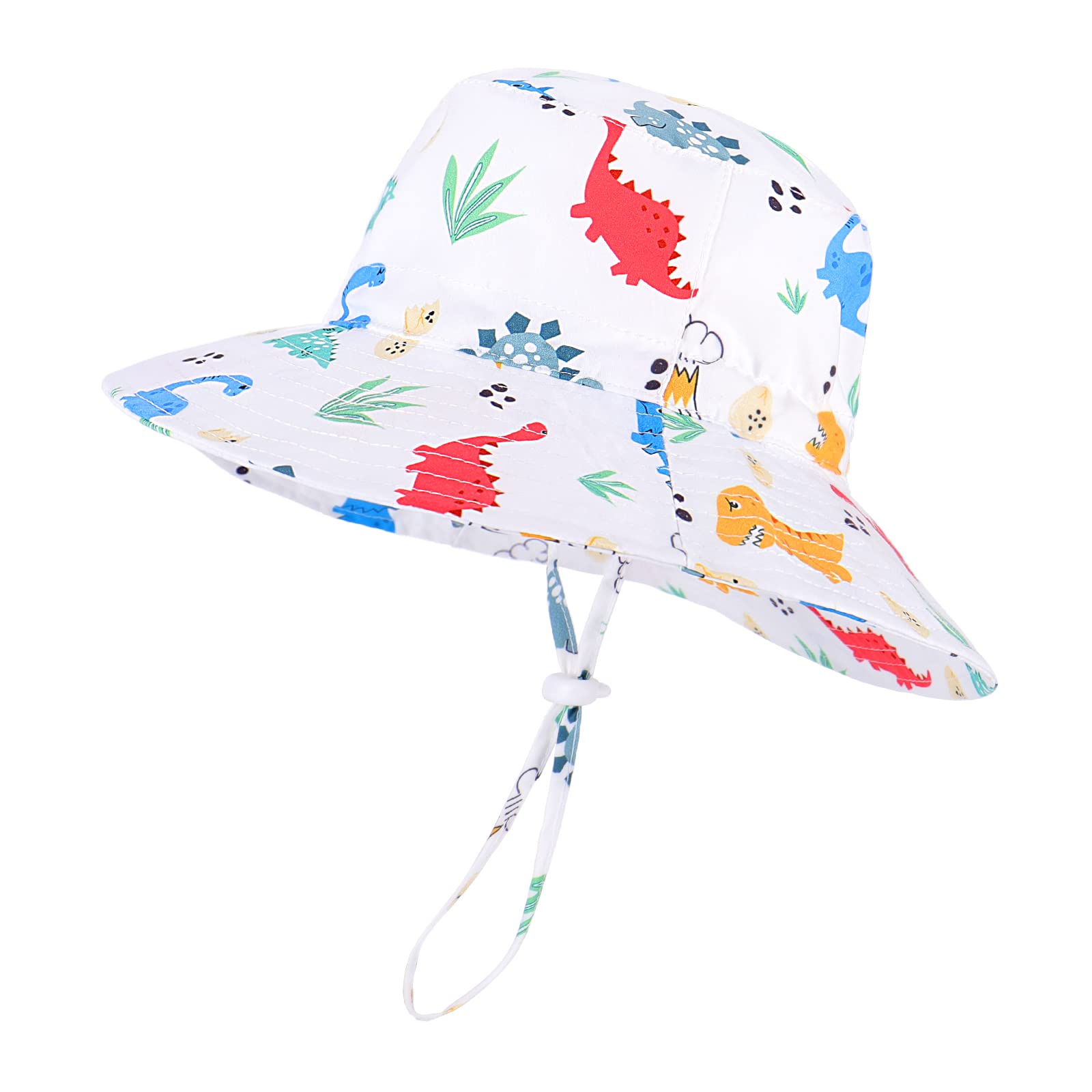 LACOFIA Sombrero de Sol bebé Gorro Verano para niños Sombrero Playa de ala Ancha Proteccion Solar para niños con Correa Ajustable para la Barbilla
