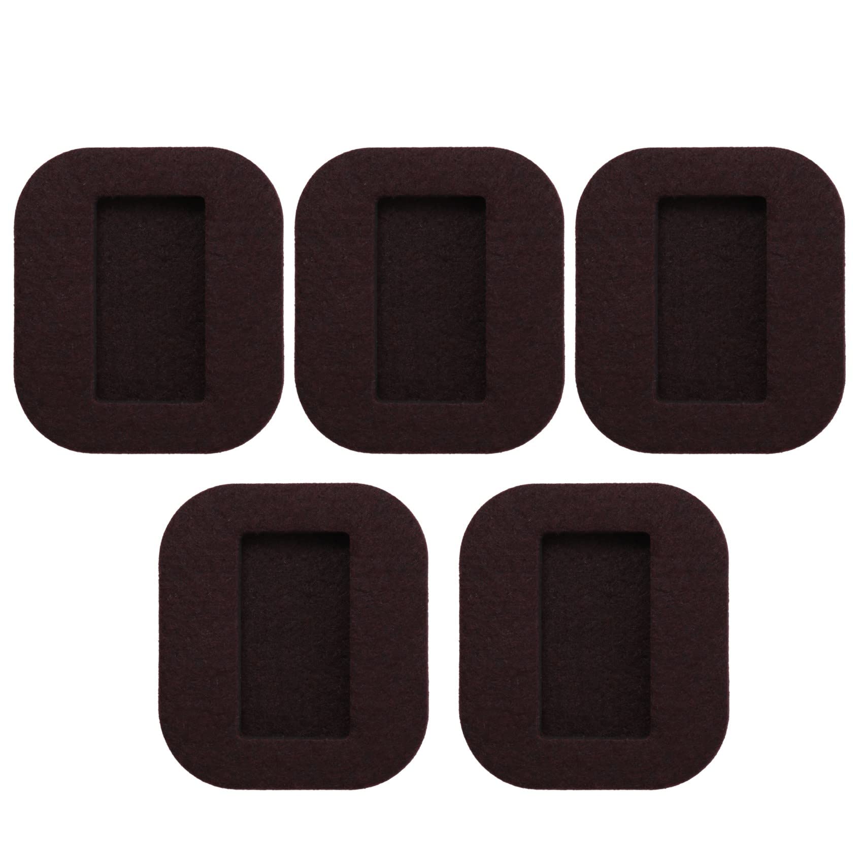 Bpqiang Brown Felt Pads Bottom Furniture Caster Cups Wheel Stoppers Bed Stoppers, Floor Protectors For 15Pcs