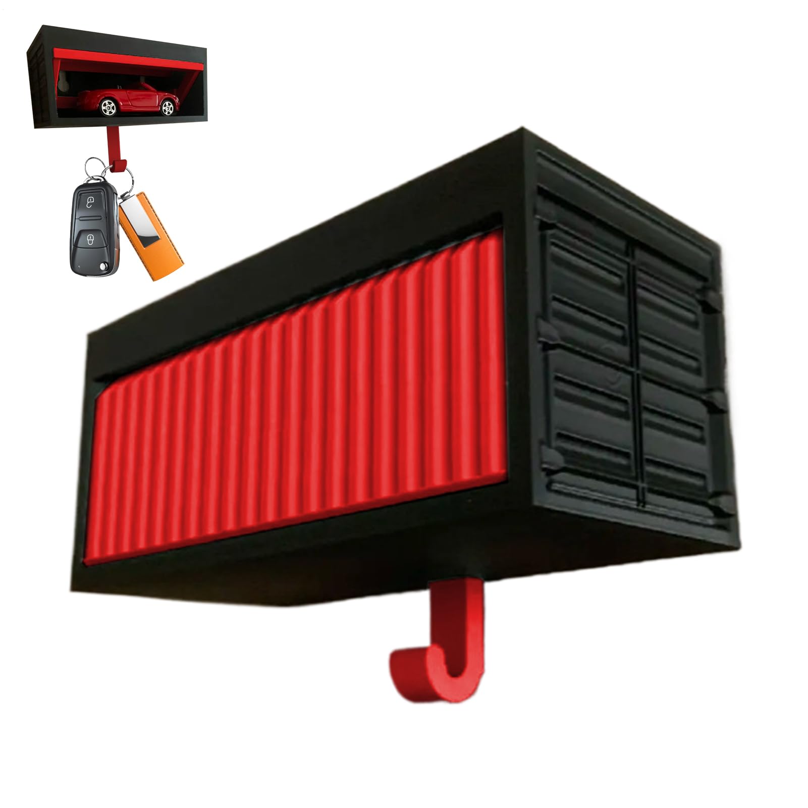 Soporte decorativo para llaves de cochera de coche, 3D para colgar en la pared, colgador de para , vestíbulo, pasillo, porche, apartamento, diseño con puerta de