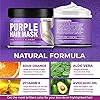 Purple-Hair-Mask-Made-in-USA-Hair-Toner-wRetinol-Avocado-Oil-Silk-Proteins-for-Blonde-Hair-Ash-Platinum-Hair-Greatly-Lighten-Brassy-Hair-and-Condition-Dry-Damaged-Hair-No-Yellow-Hues Purple Hair Mask - Made in USA Hair Toner w/Retinol, Avocado Oil & Silk Proteins for Blonde Hair, Ash & Platinum Hair - Greatly Lighten Brassy Hair and Condition Dry Damaged Hair - No Yellow Hues