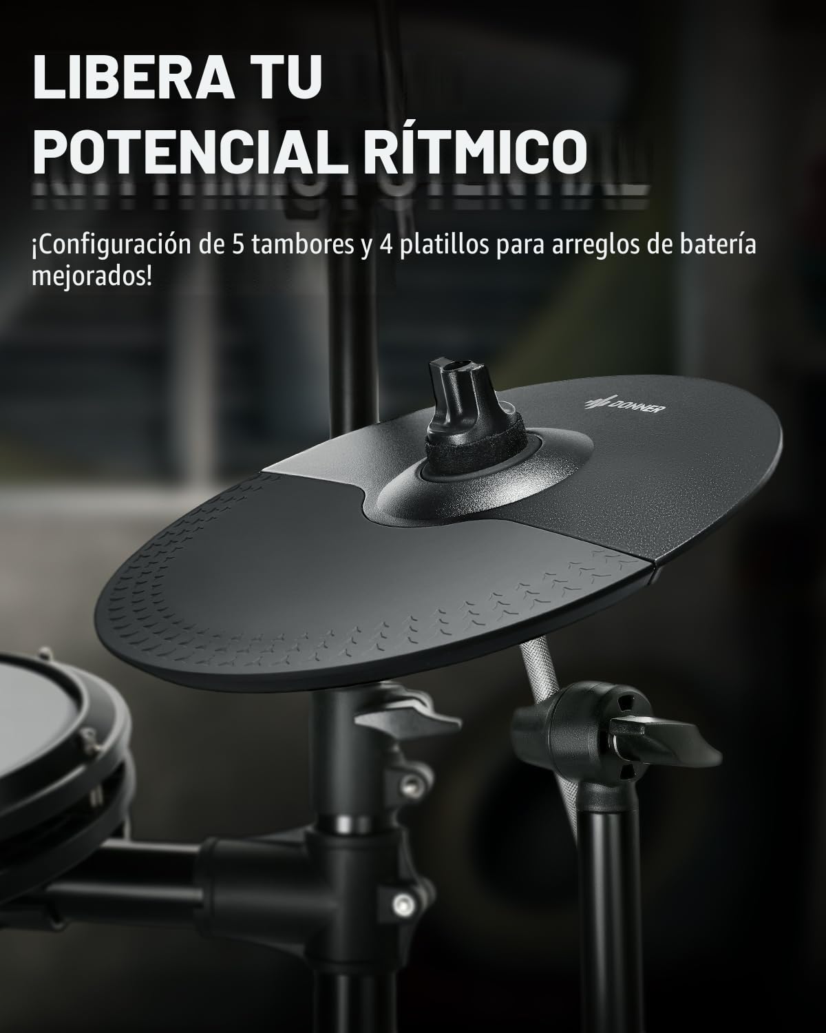 Donner DED-200 Electric Drum Set With Drum Throne/Maple Stick/Earphone/Audio Cable