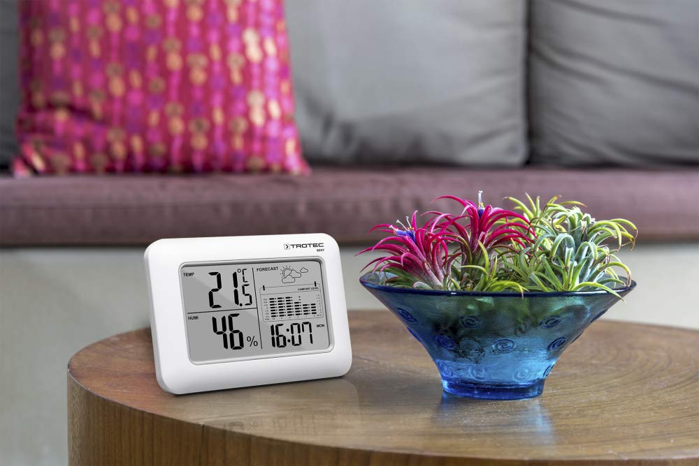 TROTEC BZ07 thermo-hygromètre station météo sans fil température hygrométrie indicateur tendance météo réveil