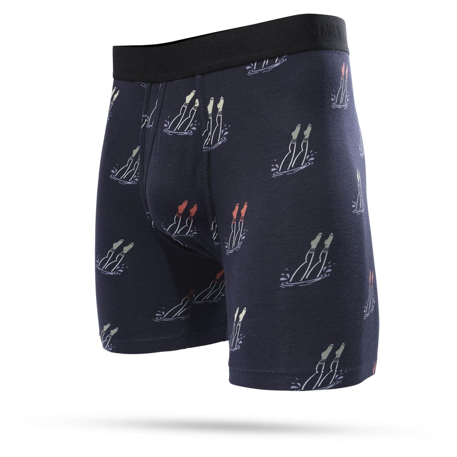 Stance Men's Diver - Navy Diver Boxer Brief- Butterblend - Mid Support (Navy, Medium)