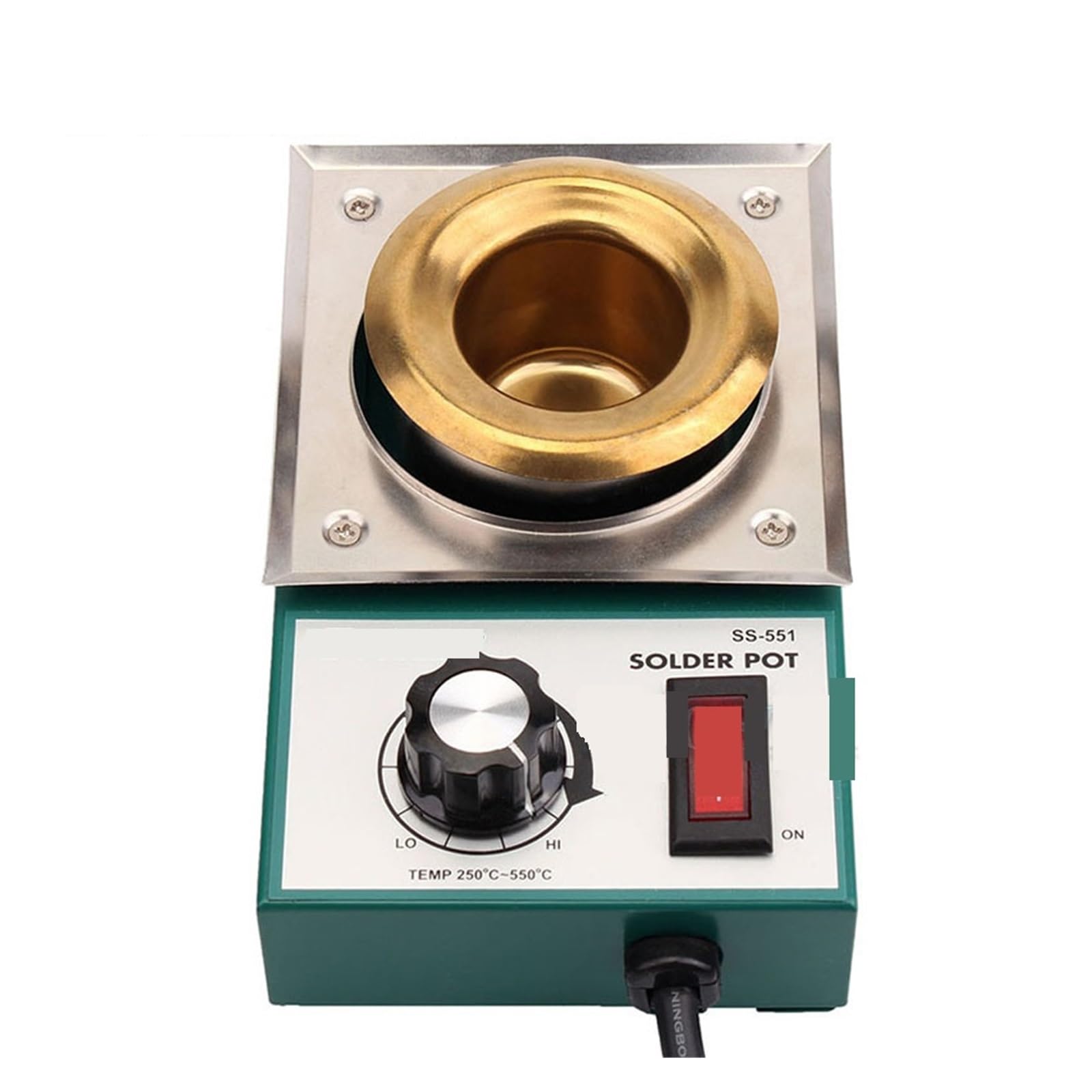 Pot à souder Pot à souder sans plomb, bain à dessouder, four de d'étain, outil d'étama de fil 150W/200W/250W/300W avec chauffage rapide(SS-551H)