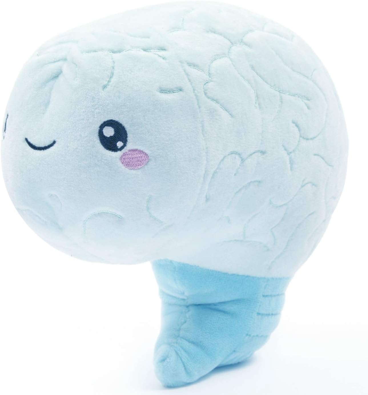 nerdbugs Brain Plush โ Cute Psychology & Neuroscience Gift, Mental Health Support Toy, Neurologist Gift, Surgery Recovery Present for Med Students, Kids, Adults & Therapists
