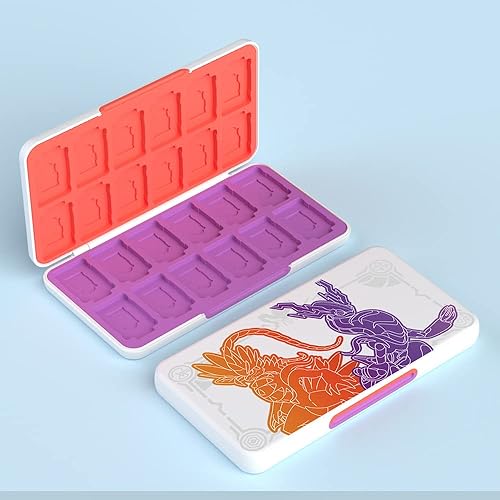 Vista 188 de PERFECTSIGHT 48 Switch Game Card Case for Nintendo Switch OLED Switch Lite, Cute 48 Game Holder Cartridge Case for Game Cards and SD Cards, Kawaii