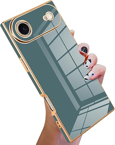 KANGHAR Case Compatible with iPhone Air Luxury Cute Plating Design Case Full-Body Anti-Scratch Shockproof Bumper Protective Cover Designed for iPhone Air 6.5 Inch Granny Grey