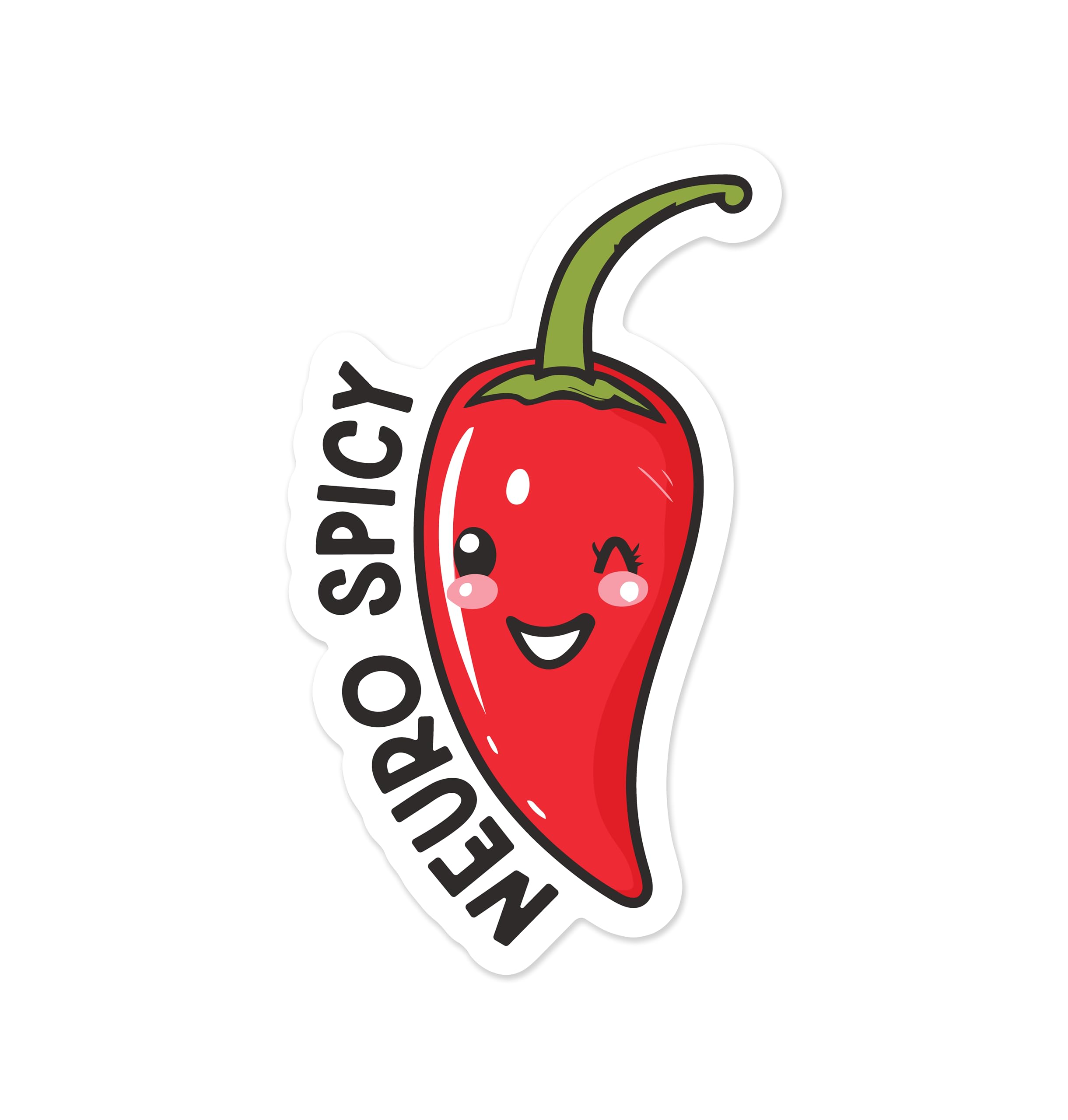 Neurospicy Red Pepper Sticker for Neurodivergent