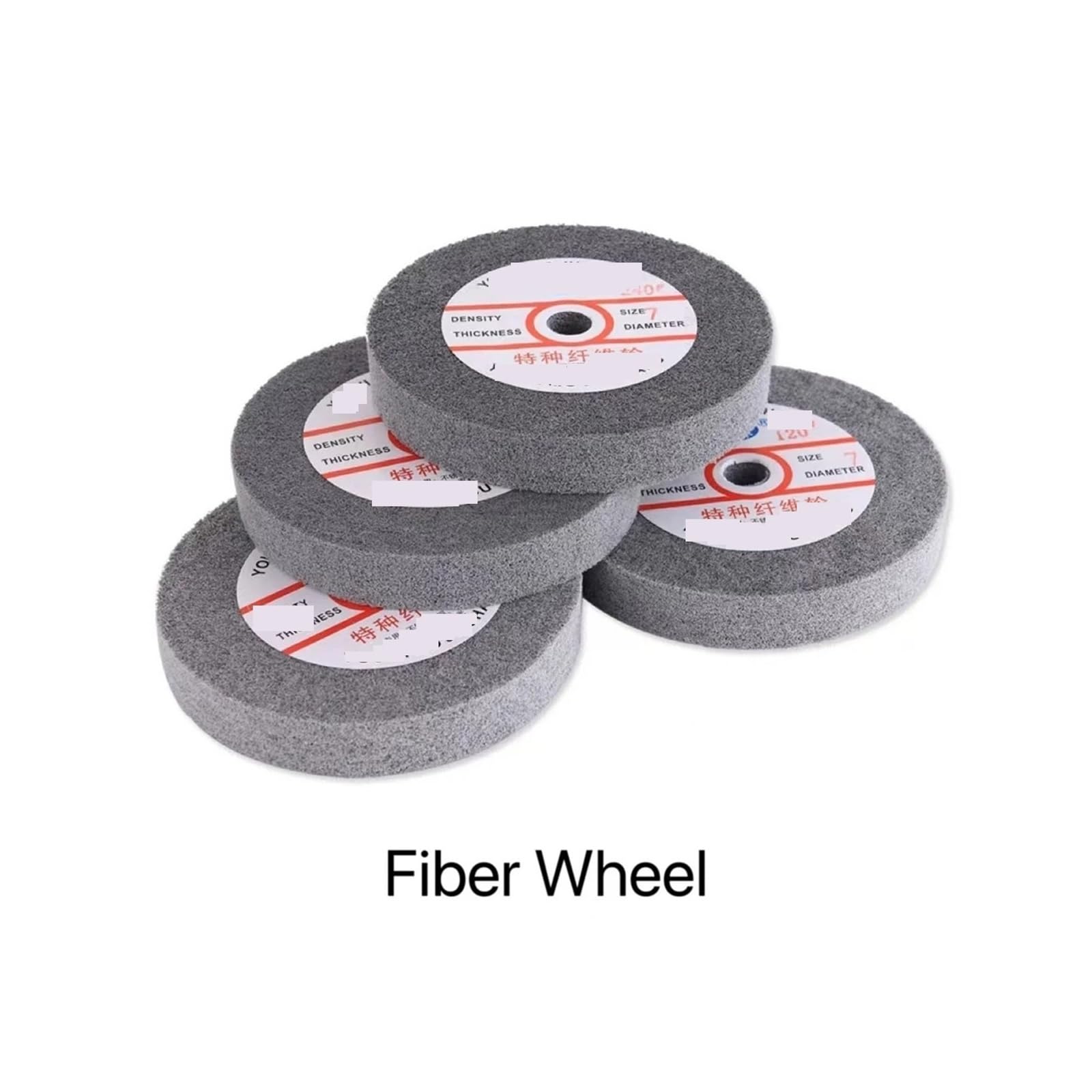 di ruota lamellare in fibra nylon Disco abrasivo in tessuto non tessuto for lucidatura metalli 150 * 25mm, fibra di nylon, opzioni 5P/7P/9P 120# 180# 240# 320# for operazioni(9P,120_1 PCS_6 INCHES)