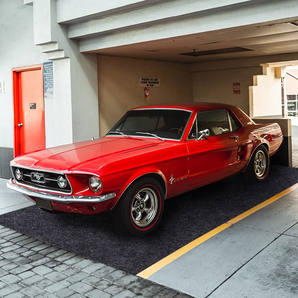 Garage Floor Mat, Premium Absorbent Garage Floor Oil Spill Mat – Reusable – Oil Pad Maintenance Mat Contains Liquids, Protects Garage Floor Surface (8.2FTx 18.2FT)