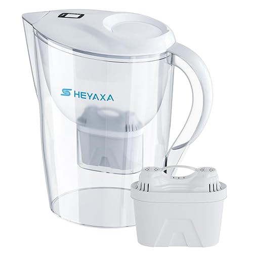 Jarras de filtro de agua para agua potable y de grifo, capacidad de 10 tazas, sin BPA, elimina flúor, cloro, plomo, productos químicos para siempre