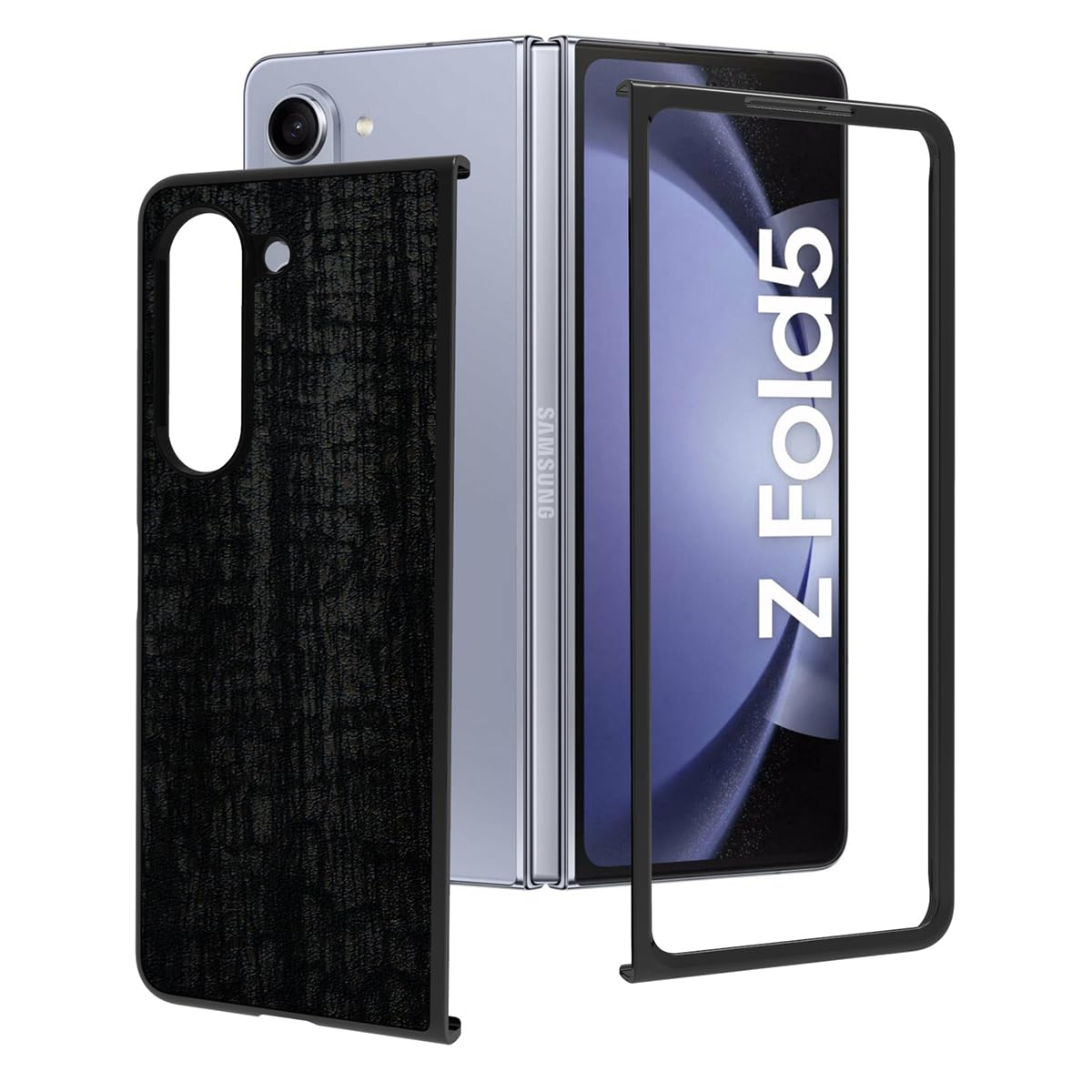 RIGGEAR Sleek Samsung Galaxy Z Fold 5 Back Cover Case (TPU+PC | Black Camo) (B0CCXY98NH) Amazon Price History, Amazon Price Tracker