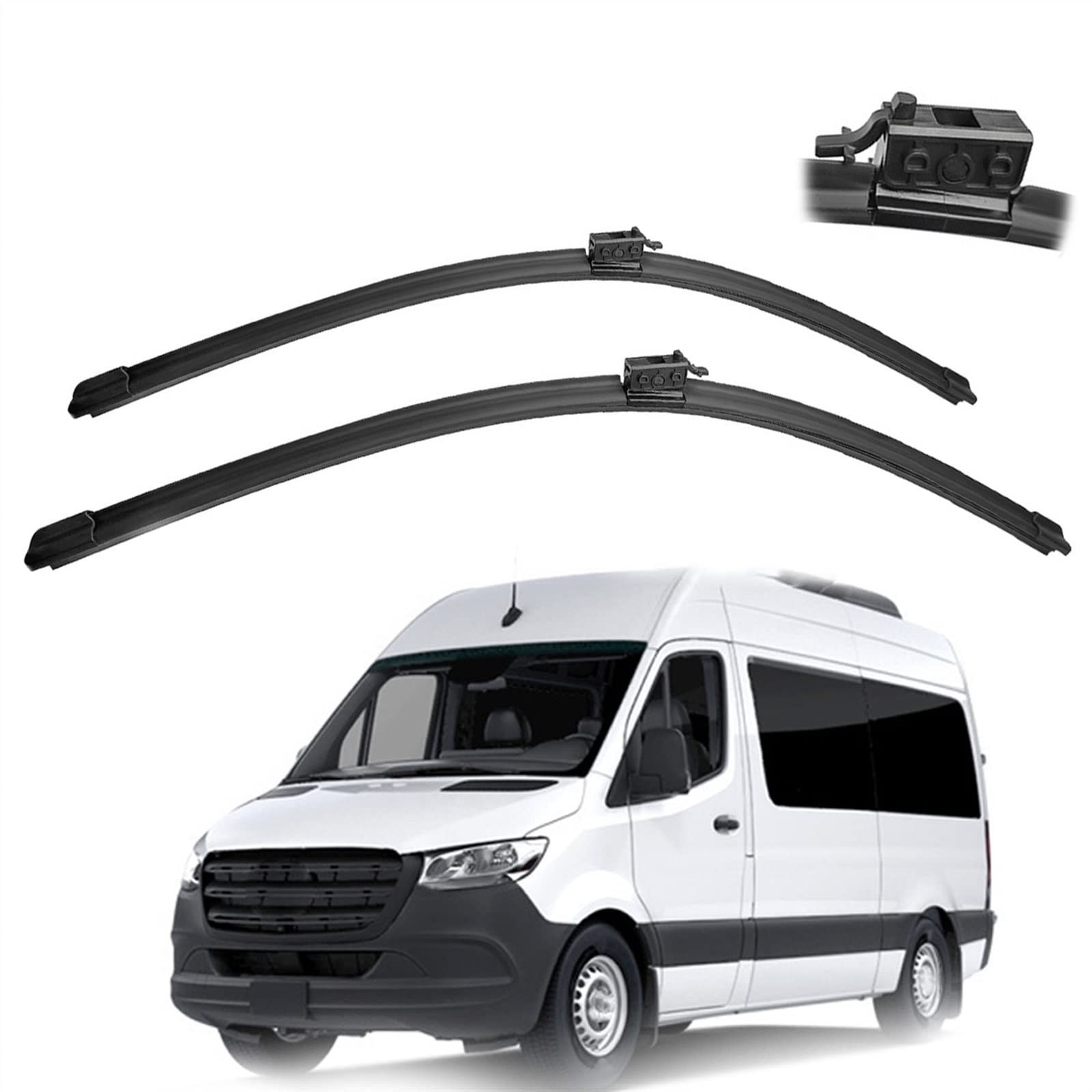 2 Pcs/set Car Front Window Windscreen Wiper Blades Brushes Cutter Accessories,For Mercedes-Benz,For Sprinter 2018 2019 2020 2021 (Size : 1)