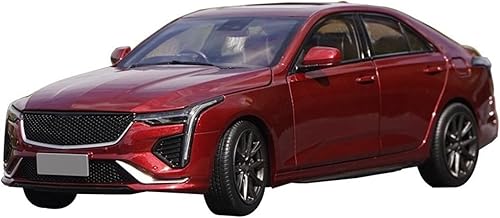 RCWEER Modelo de vehículos a escala a presión modelo de automóvil de aleación de simulación roja, colección de modelos de automóvil, juguetes de