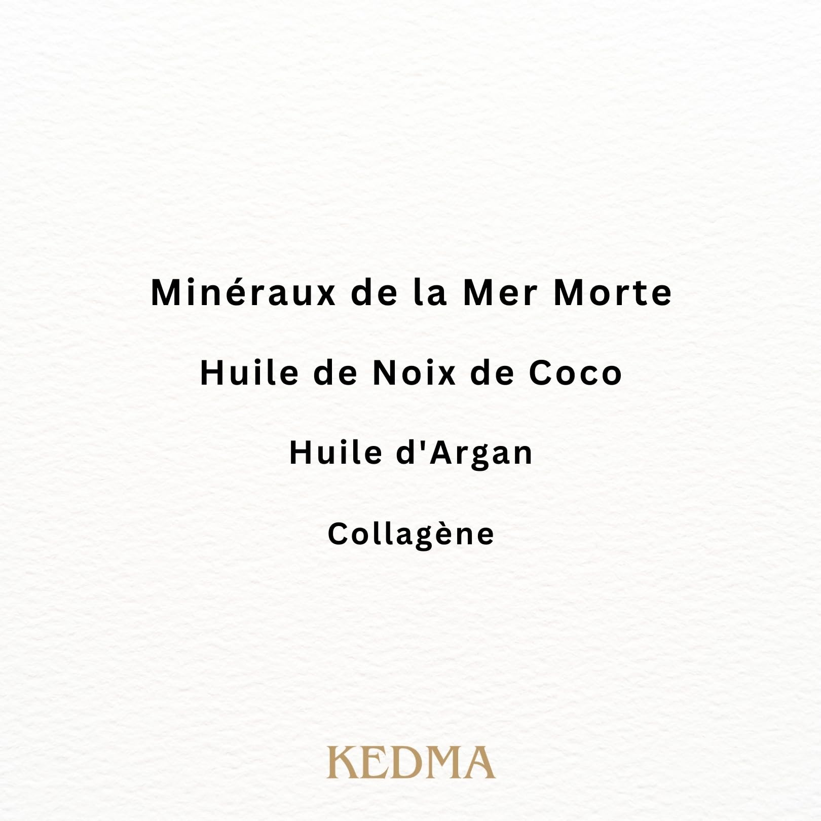 KEDMA - Crème Visage au Collagène et Minéraux de la Mer Morte - 50g | La crème visage au collagène et aux minéraux de la Mer Morte hydrate et aide à préserver l’élasticité de la peau.