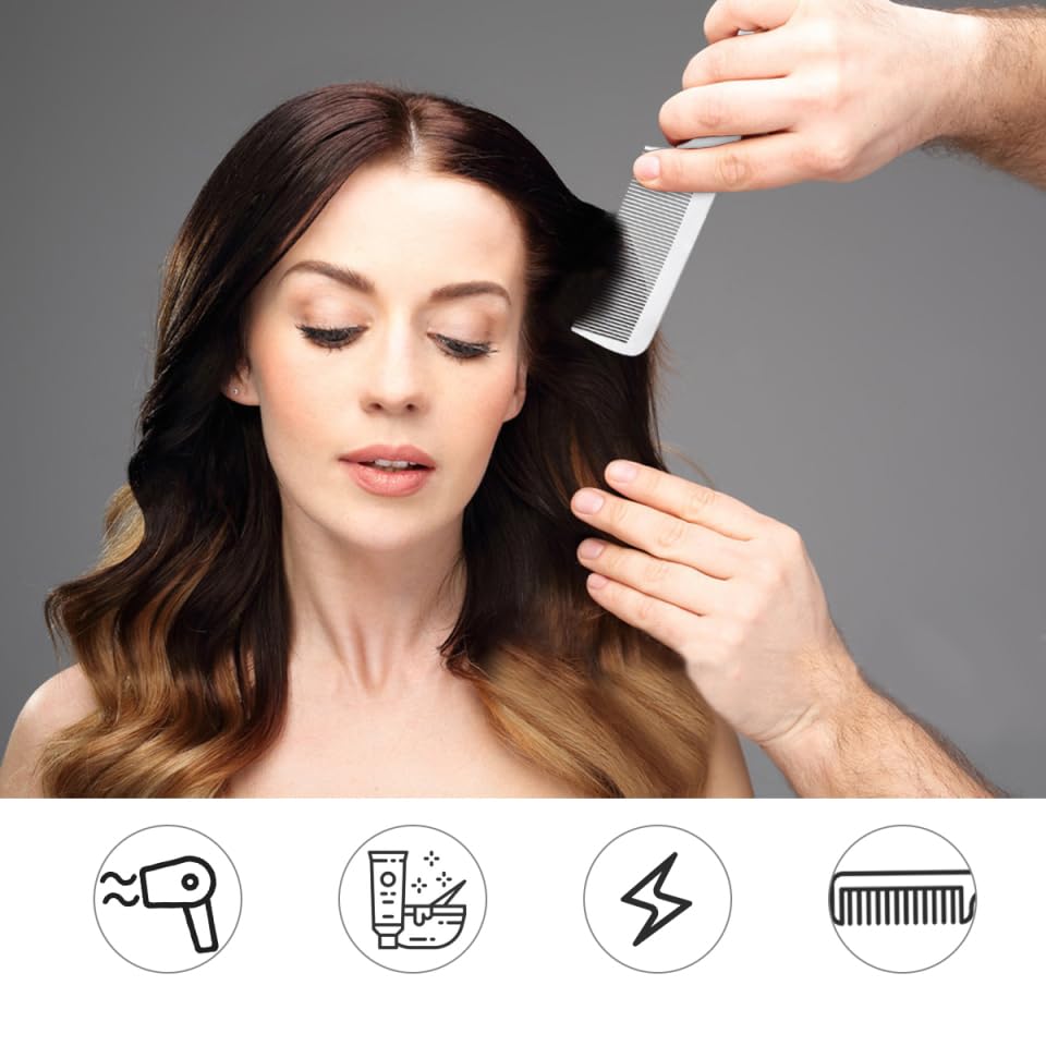 Peine profesional de titanio antiestático para peluquería miniatura 5