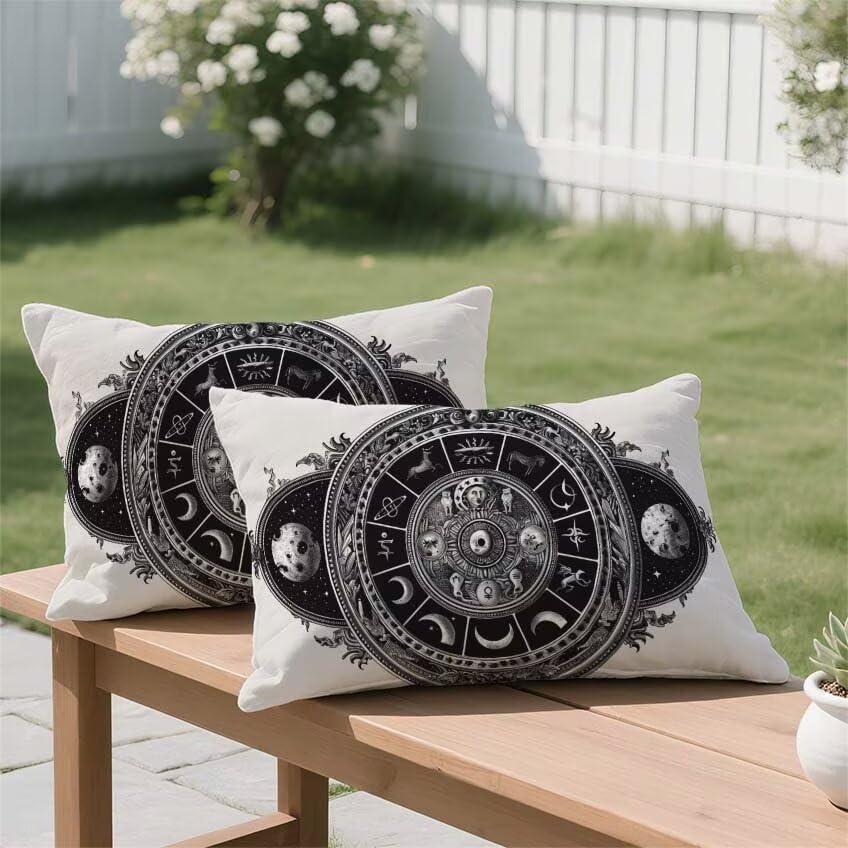 Pillow case rectangulaire lin impermeable constellation 60x80cm - 3