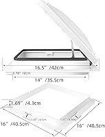 Vista 6 de Ventilación de techo para caravana o remolque, manual de 14 x 14 pulgadas