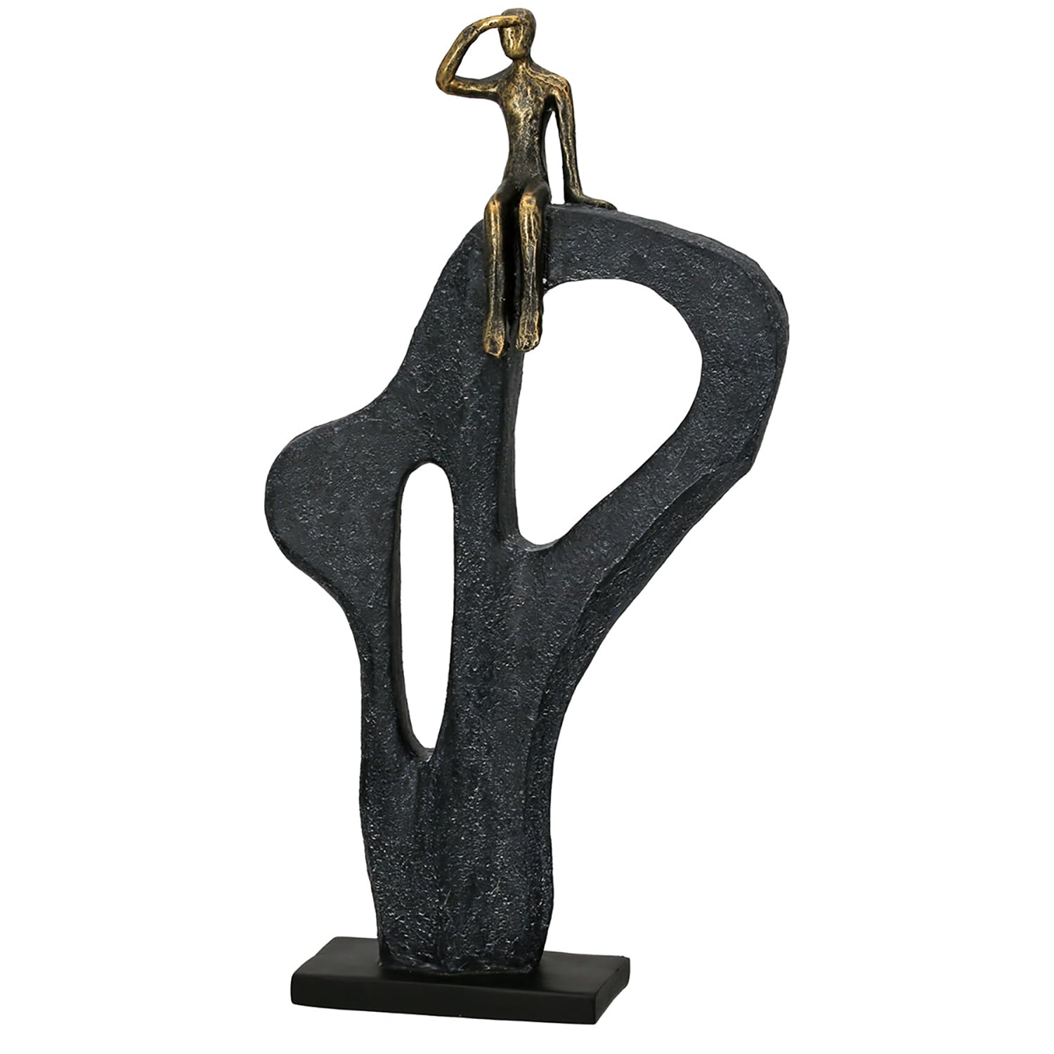 Casablanca Statue Regard au Loin, Résine Bronze 47 cm