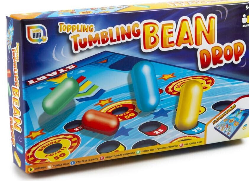 Quickdraw Toppling Tumbling Magic Jumping Bean Drop Alley Board Party Skill Toy Pinball Style Game