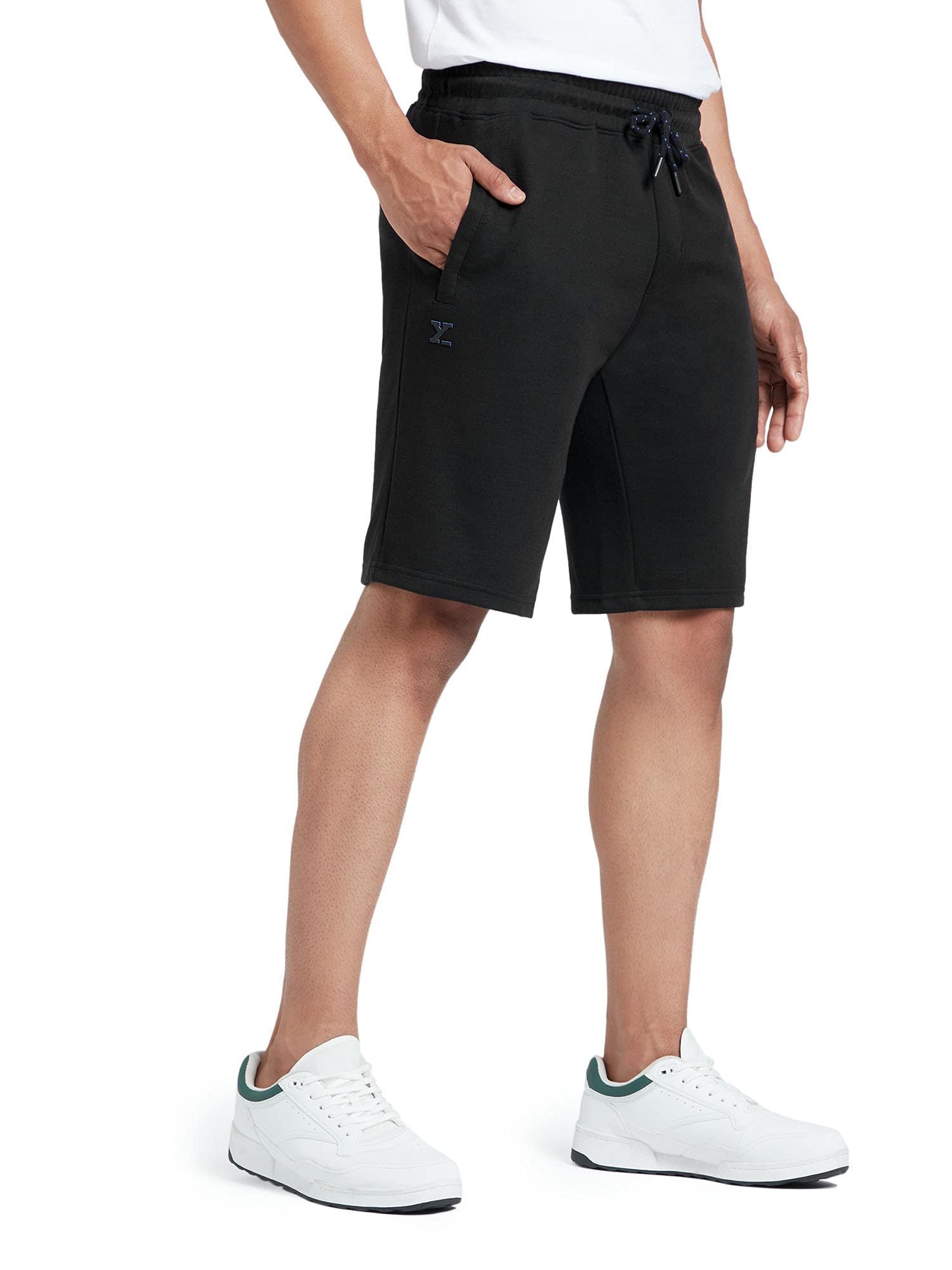 XYXX Men's Nova Cotton Regular Fit Solid Shorts with Side Pockets and No Marks Waistband