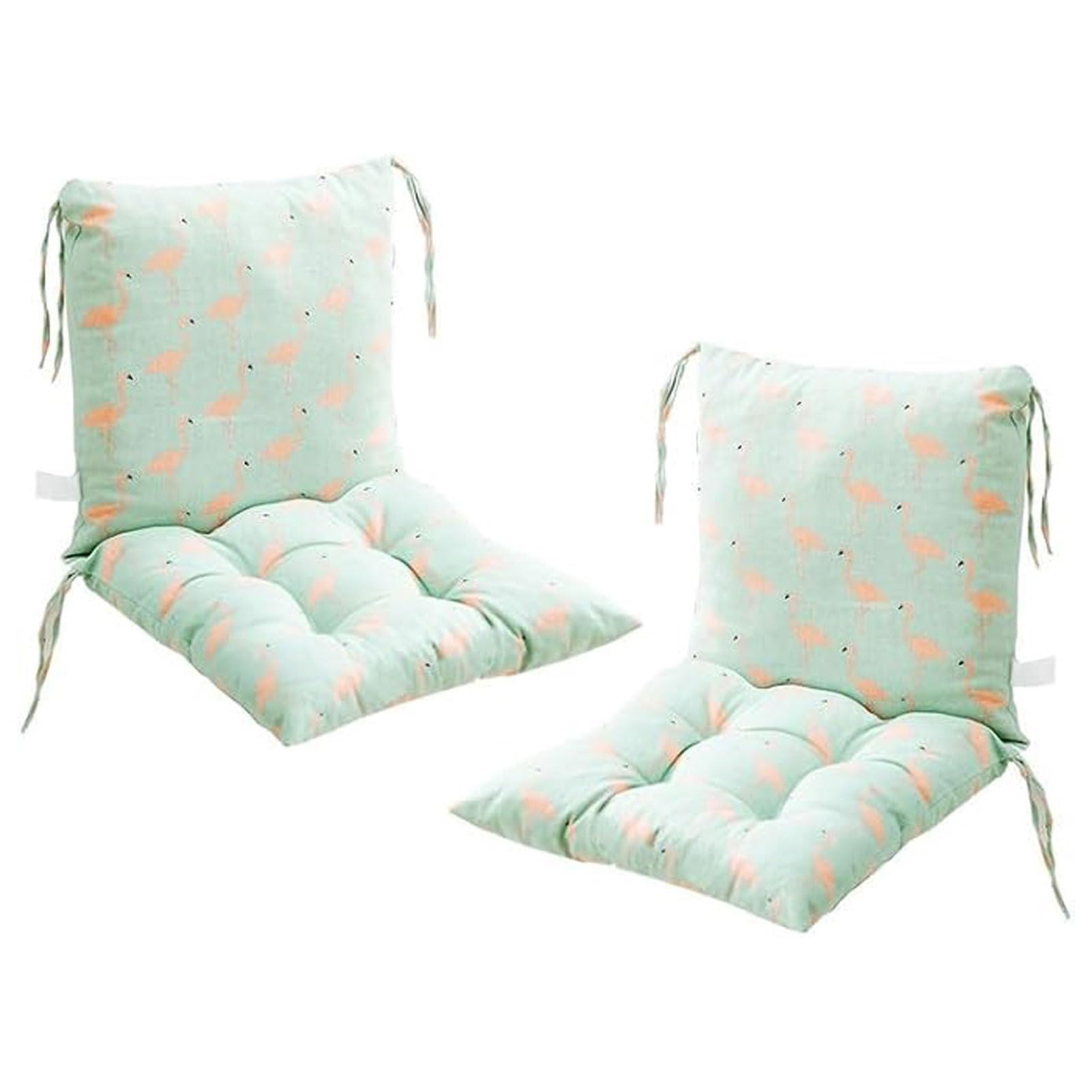 Set Of 2 Garden Chair Cushions With Back Cushion 40 X 80 X 7cm High Back Cushion Chair Cushion For Outdoors And Indoors โ image 1