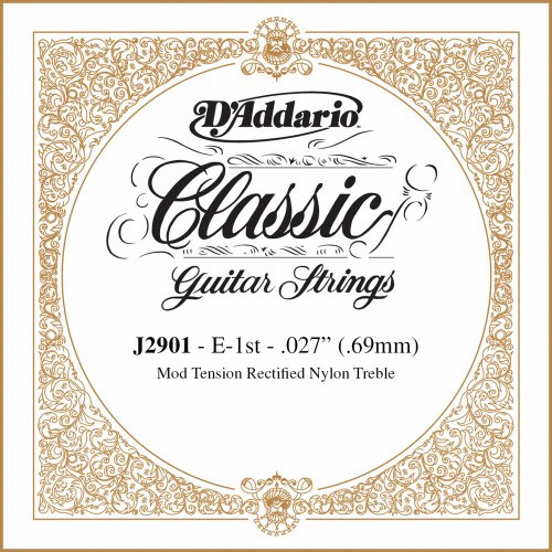 D'Addario __I J2901 Classics Rectified NVbNM^[ VOXgO, Moderate Tension, First String AR[XeBbNM^[ ARM M^[ (sA)