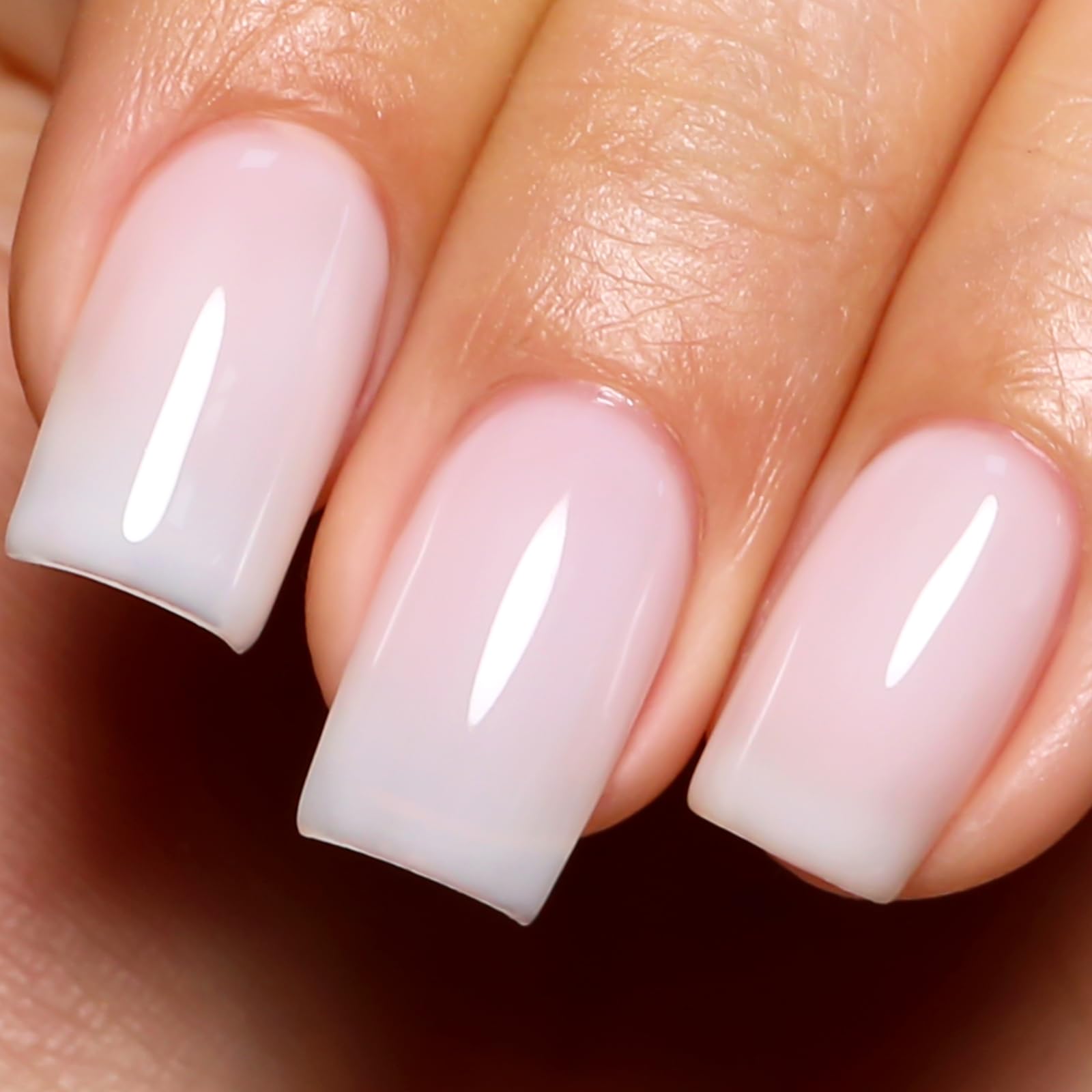 Imtiti Gel Nail Polish, 1 Pcs 0.5 Fl Oz Milky White Nude Gel Polish Soak Off LED U V Nail Gel Polish Neutral Gel Nail Polish DIY Nail Art Starter