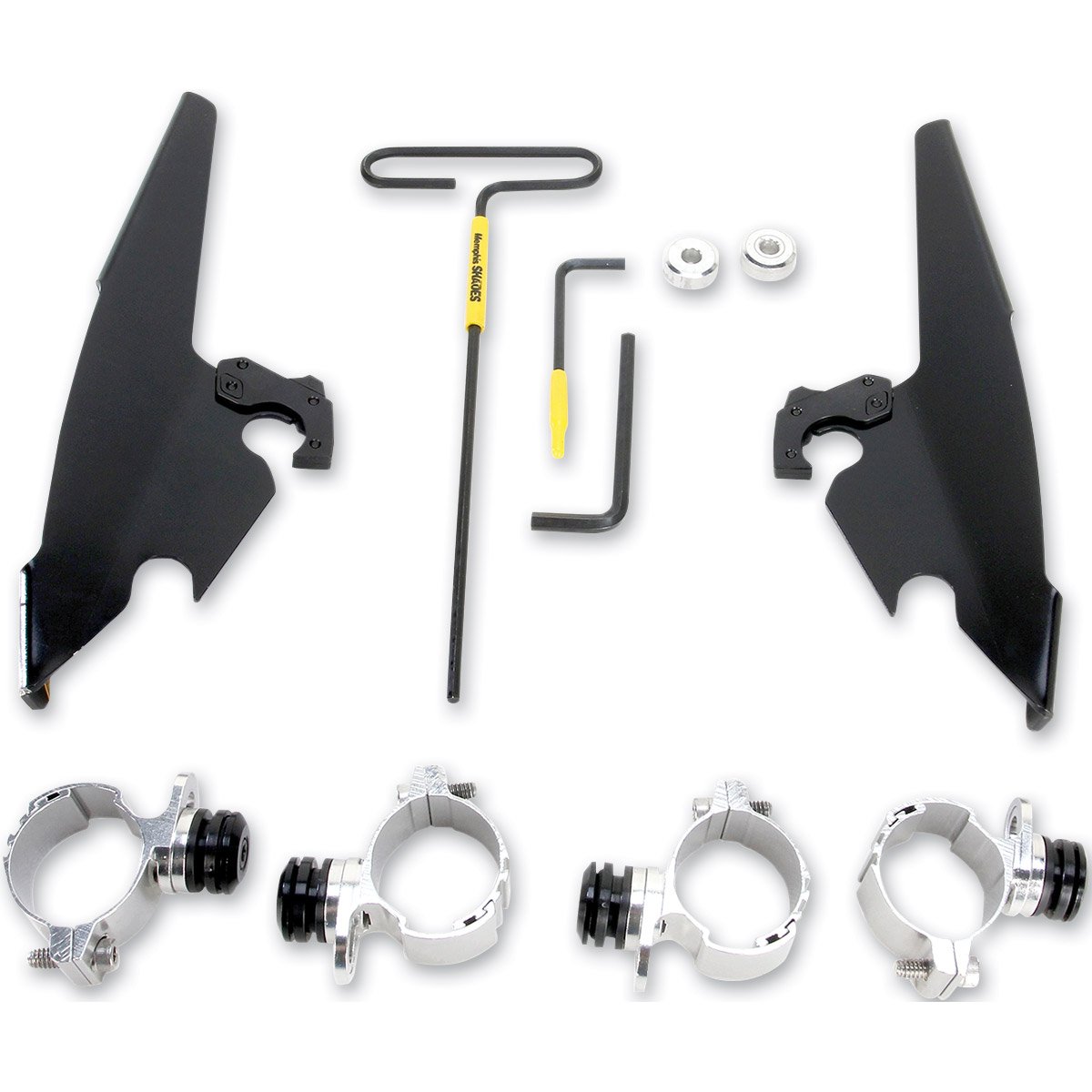 Memphis Shades Trigger-Lock Montagesatz Für Harley XL883N (2009-2019) – Werkzeugloser Wechsel, Schwarz