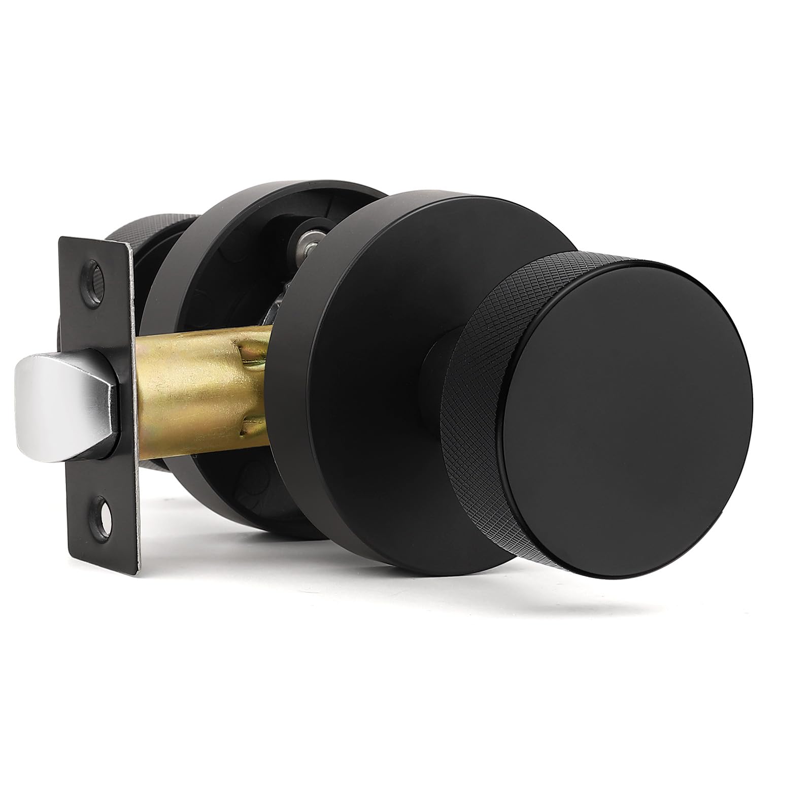 Brushed Nickel Privacy Door Knobs - 6 Pack -22