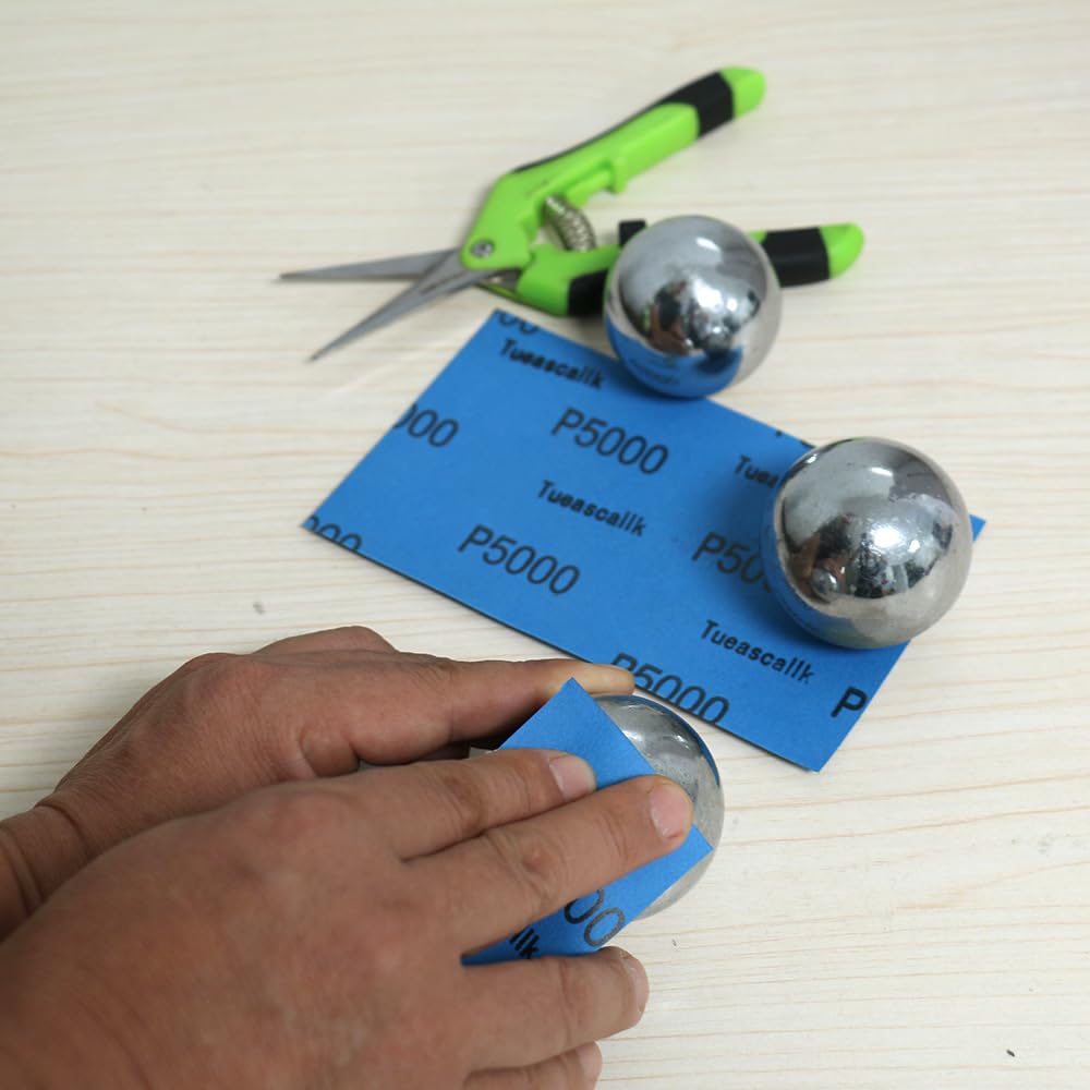 20 fogli abrasivi universali fatti a mano, 22,9 x 9,1 cm, grana 5000, adatti per la lavorazione del legno, mobili, automobili, metallo, lacca, carta vetrata