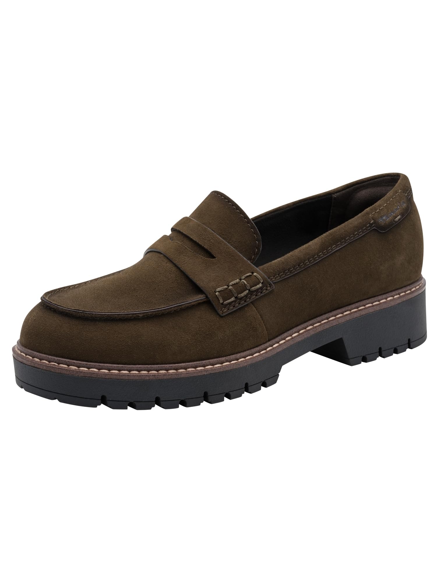 Tamaris Women's Flat Loafers, Green (Olive), 37