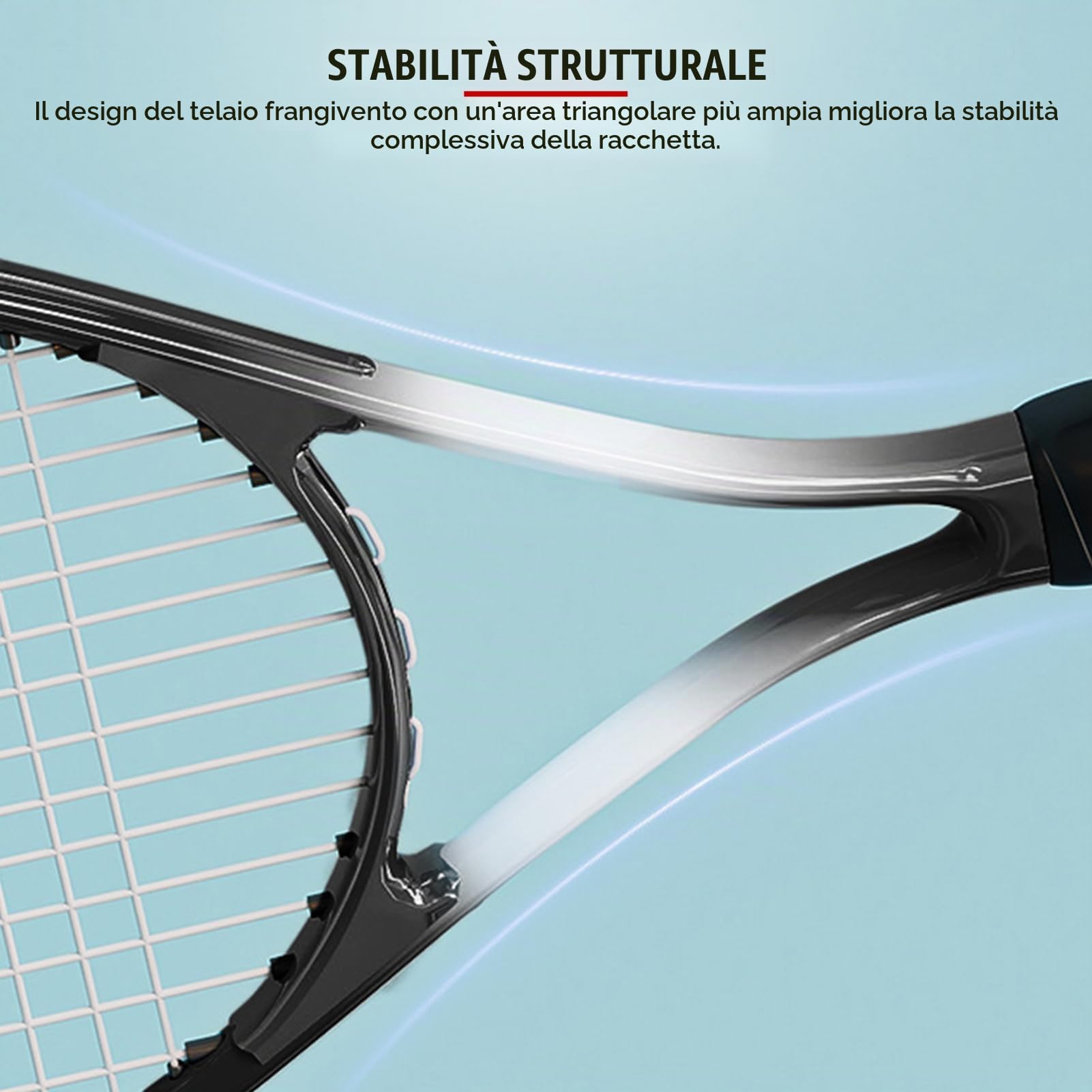Racchetta da Tennis Per Principianti da 27 Pollici Per Adulti - Set di Racchette Singole Per Adulti Leggere Per Donne E Uomini con Borsa Per Il Trasporto