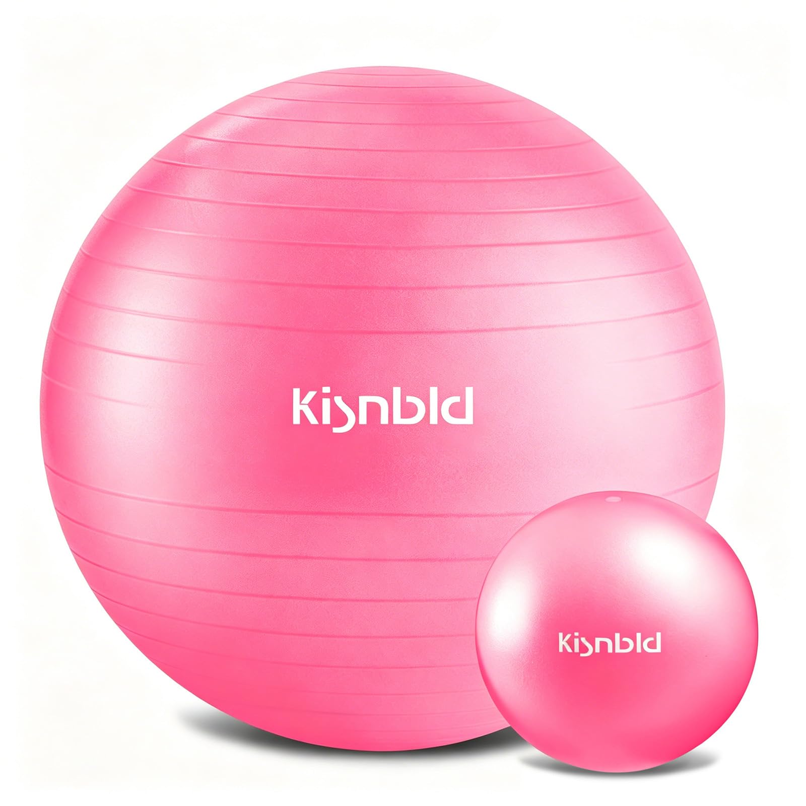 kisnbld Gymnastikball, extra dicker Yoga-Ball für Workout, Schwangerschaftsstabilität, 4 Größen, Anti-Burst-Balance-Ball mit Fußpumpe, robuster Fitnessball-Stuhl für Büro, Zuhause & Fitnessstudio