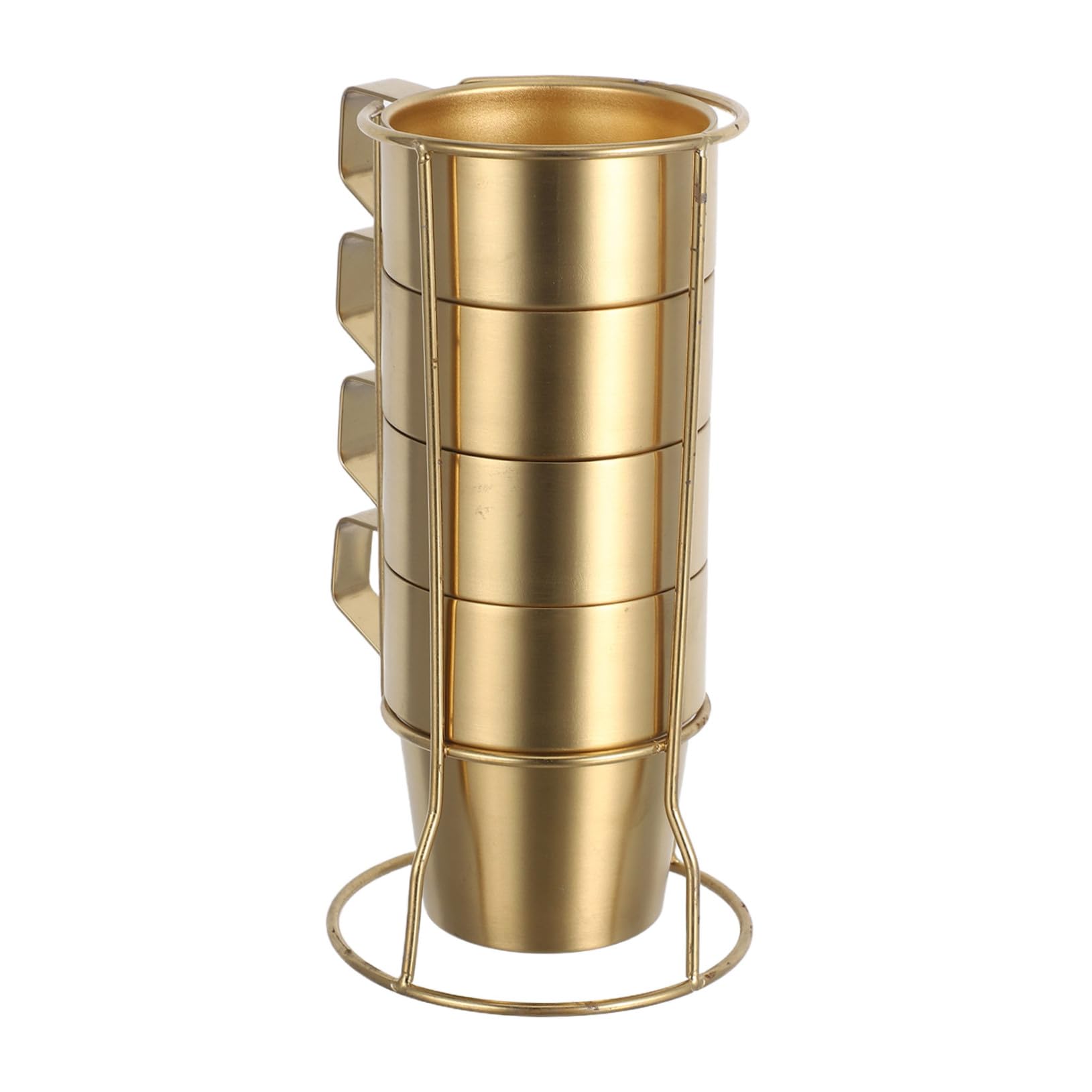 Alipis 1juegos Tazas de Acero Inoxidable con Asa Tazas de Doble Pared Apilables de Té con Leche Bebidas Frías y Acampar