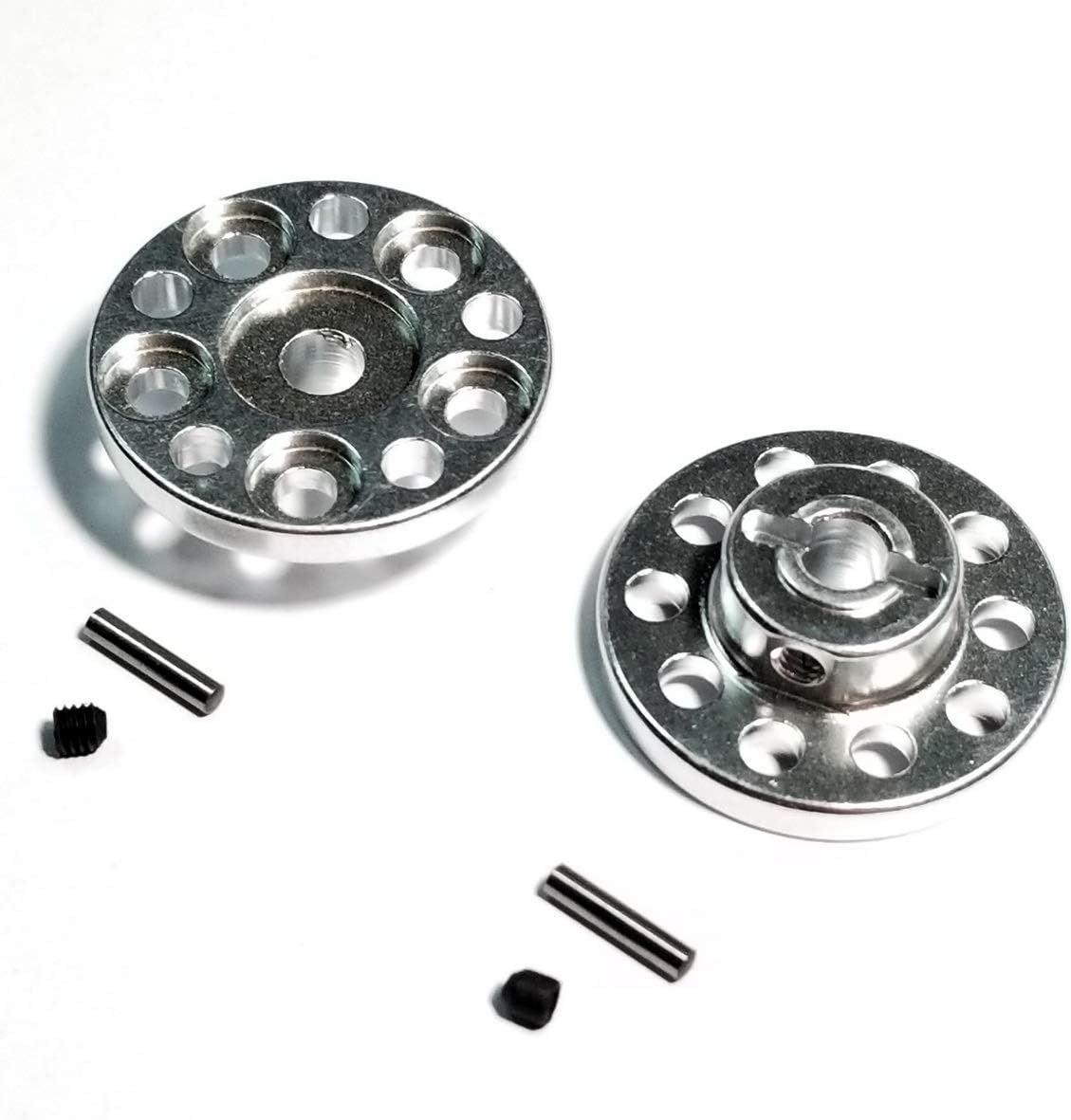 kingfly Aluminum Wheel hub adapters/Locking Hub for Tamiya Cw-01 Lunch Box/Monster Beetle
