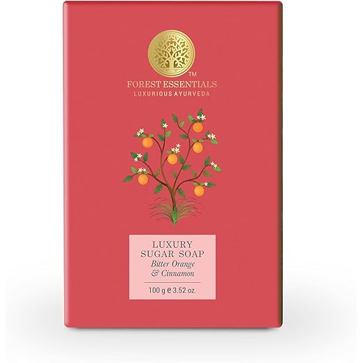Forest Essentials Bitter Orange Cinnamon Soap - Gentle Clean