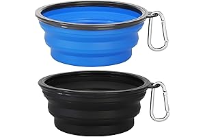 Ruffwear Collapsible Dog Bowl 2 Pack, 34oz Foldable Dog Travel Bowls