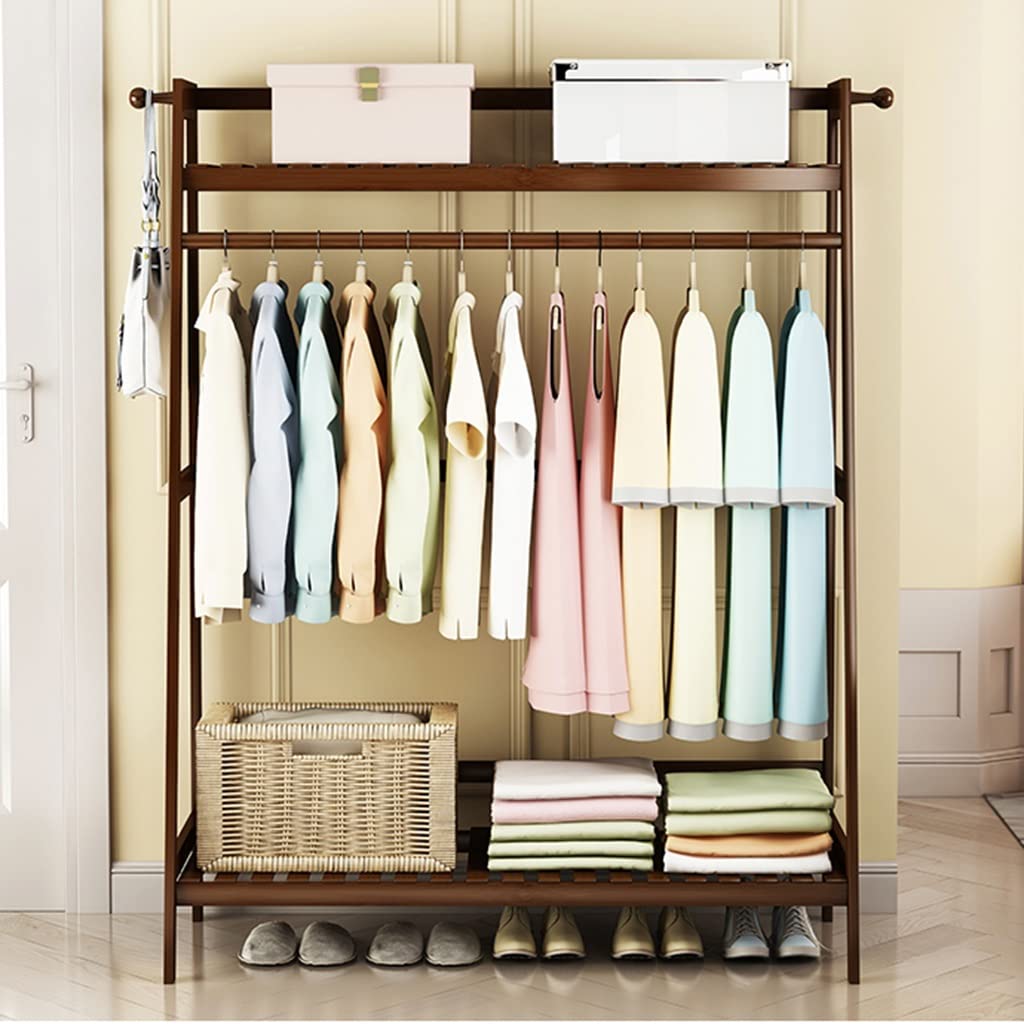 Portant à vêtements anti-encombrement pour petits espaces 140cm